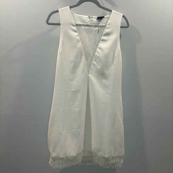 NBD x Revolve White Lace Sheath Dress Size Small NWT Plunge Bridal, Bachelorette - Picture 5 of 15